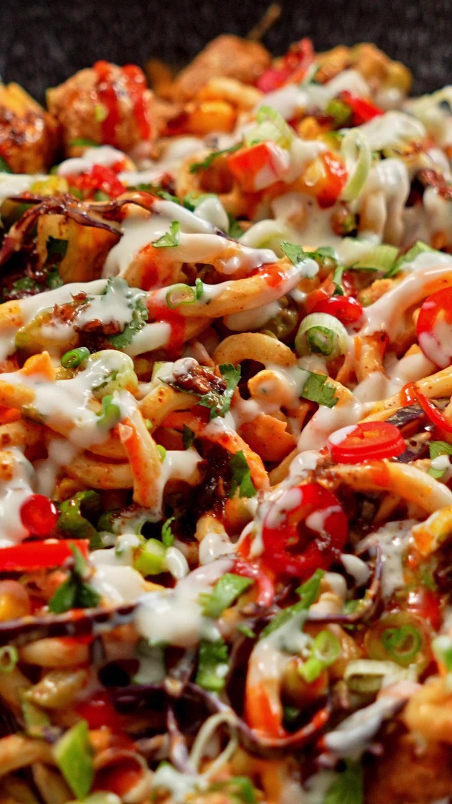 Peanut Udon Summerroll Bowl