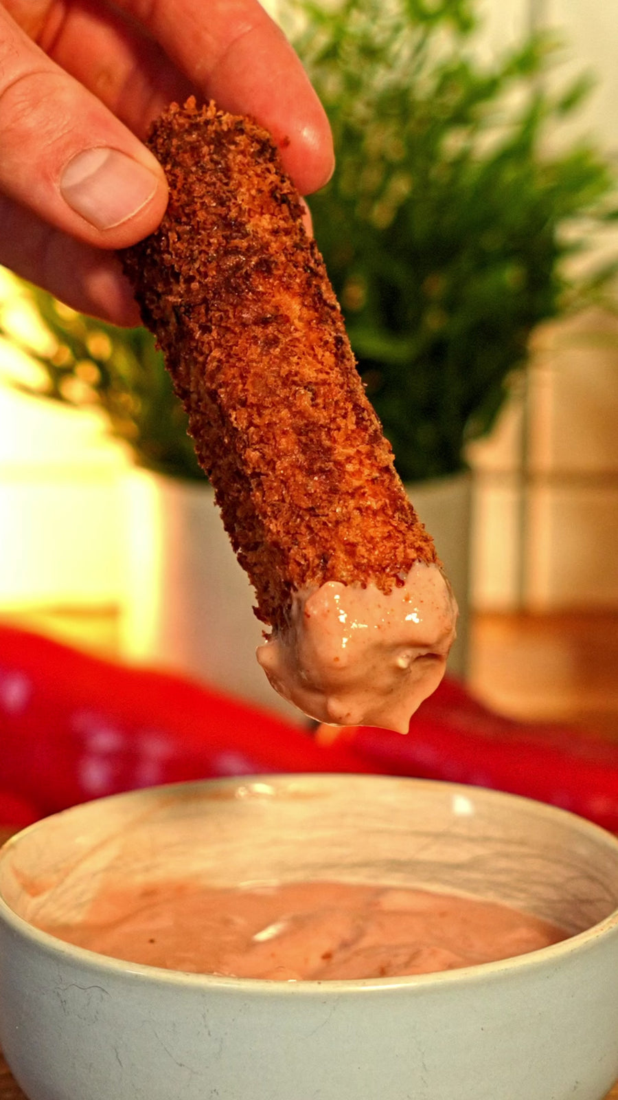 Panierte Tofu-Dogs