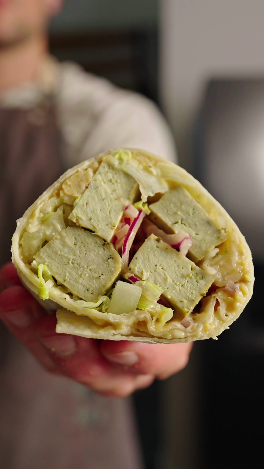 Proteinreicher 5 Minuten Chickpea Wrap