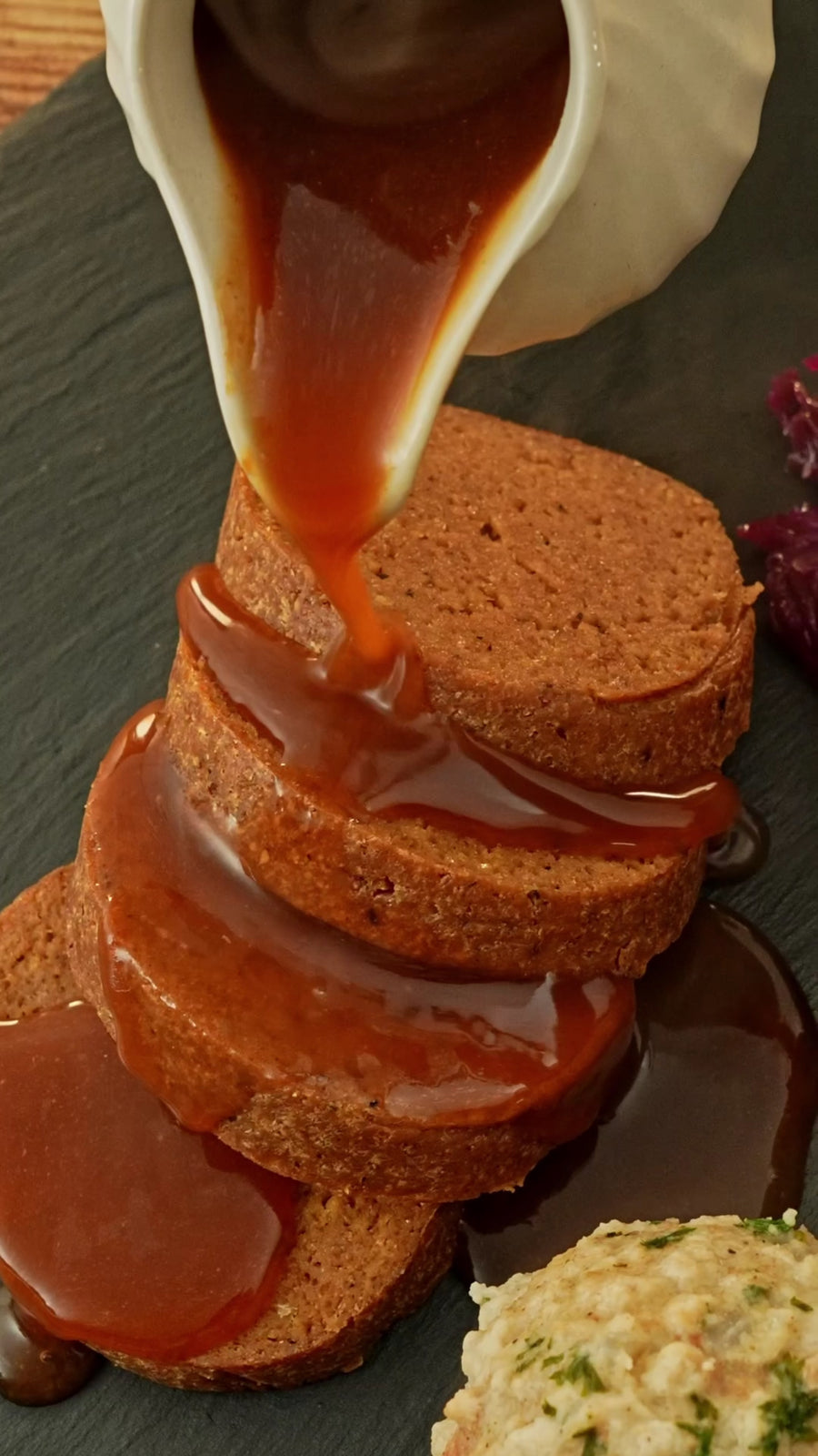 Veganer Hackbraten für Weihnachten