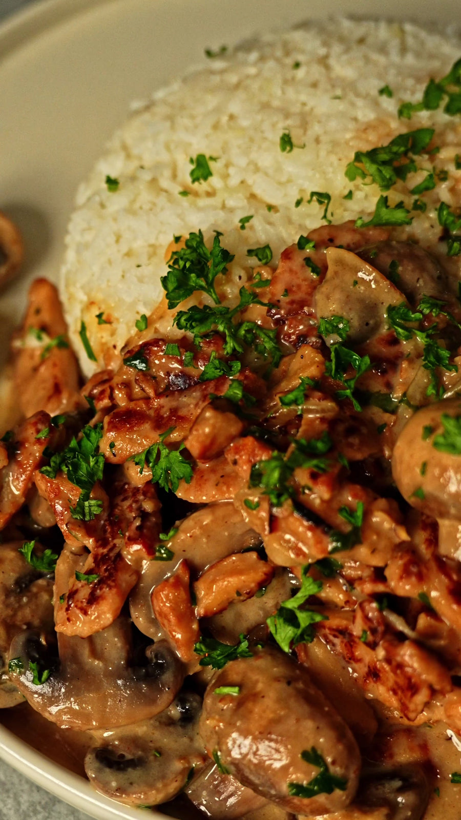Champignon Rahmgeschnetzeltes