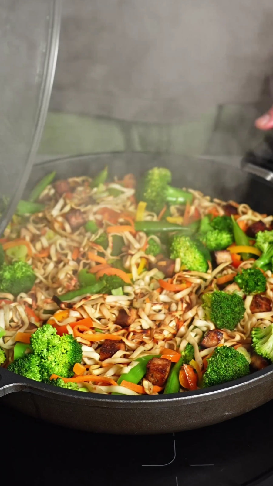 Asia Nudeln mit Tempeh