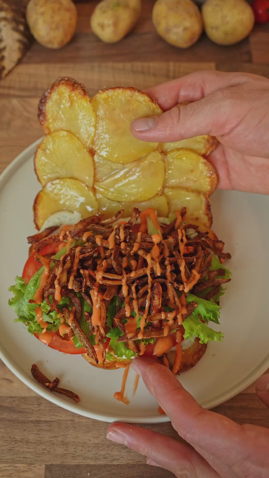 Kartoffel Käse Sandwich